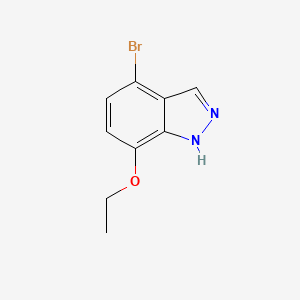 molecular formula C9H9BrN2O B3233181 4-Bromo-7-ethoxy-1H-indazole CAS No. 1351668-22-8