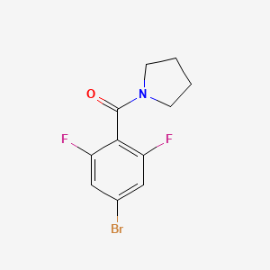molecular formula C11H10BrF2NO B3233187 1-[(4-Bromo-2,6-difluorophenyl)carbonyl]pyrrolidine CAS No. 1351668-26-2