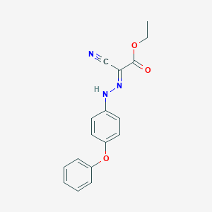 molecular formula C17H15N3O3 B323321 Ethyl cyano[(4-phenoxyphenyl)hydrazono]acetate 