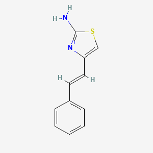 molecular formula C11H10N2S B3233220 4-(2-Phenylethenyl)-1,3-thiazol-2-amine CAS No. 1352128-86-9