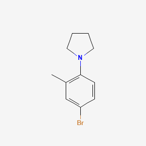 molecular formula C11H14BrN B3233227 1-(4-Bromo-2-methylphenyl)pyrrolidine CAS No. 1352209-63-2