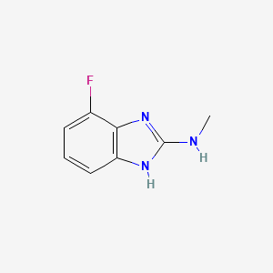 molecular formula C8H8FN3 B3233233 7-Fluoro-N-methyl-1H-benzo[d]imidazol-2-amine CAS No. 1352227-22-5