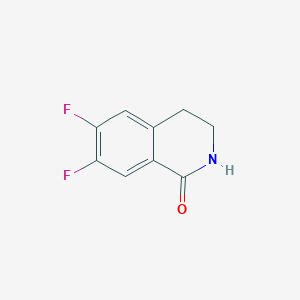 molecular formula C9H7F2NO B3233241 6,7-difluoro-3,4-dihydroisoquinolin-1(2H)-one CAS No. 1352393-61-3