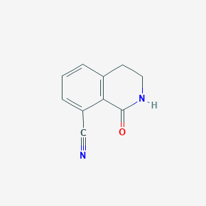 molecular formula C10H8N2O B3233255 1-Oxo-1,2,3,4-tetrahydroisoquinoline-8-carbonitrile CAS No. 1352394-93-4