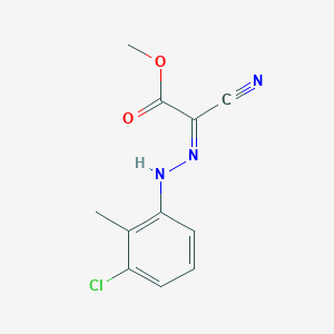 molecular formula C11H10ClN3O2 B323327 Methyl [(3-chloro-2-methylphenyl)hydrazono](cyano)acetate 