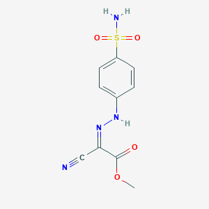 Methyl {[4-(aminosulfonyl)phenyl]hydrazono}(cyano)acetate
