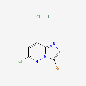 molecular formula C6H4BrCl2N3 B3233298 3-Bromo-6-chloroimidazo[1,2-b]pyridazine hydrochloride CAS No. 13526-67-5