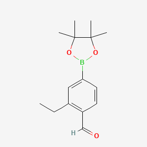 molecular formula C15H21BO3 B3233303 3-Ethyl-4-formylphenylboronic acid pinacol ester CAS No. 1352656-54-2