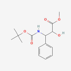 molecular formula C15H21NO5 B3233309 (2R,3S)-Methyl 3-((tert-butoxycarbonyl)amino)-2-hydroxy-3-phenylpropanoate CAS No. 1352786-20-9