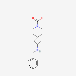 molecular formula C20H30N2O2 B3233322 Tert-butyl 2-(benzylamino)-7-azaspiro[3.5]nonane-7-carboxylate CAS No. 1352925-74-6