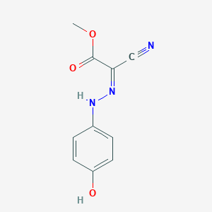 molecular formula C10H9N3O3 B323333 Methyl cyano[(4-hydroxyphenyl)hydrazono]acetate 