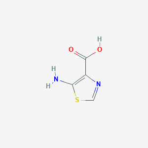 molecular formula C4H4N2O2S B3233342 5-Aminothiazole-4-carboxylic acid CAS No. 1353101-13-9