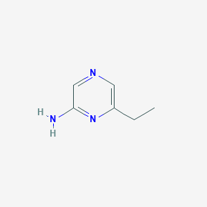 molecular formula C6H9N3 B3233362 Pyrazinamine, 6-ethyl- CAS No. 13535-10-9