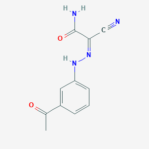 molecular formula C11H10N4O2 B323339 2-[(3-Acetylphenyl)hydrazono]-2-cyanoacetamide 
