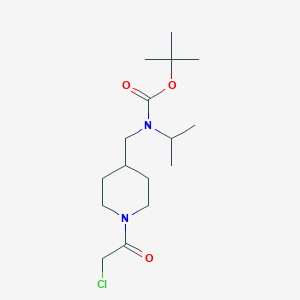 molecular formula C16H29ClN2O3 B3233402 [1-(2-Chloro-acetyl)-piperidin-4-ylmethyl]-isopropyl-carbamic acid tert-butyl ester CAS No. 1353943-49-3