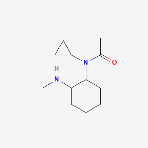 molecular formula C12H22N2O B3233420 N-Cyclopropyl-N-(2-methylamino-cyclohexyl)-acetamide CAS No. 1353943-72-2