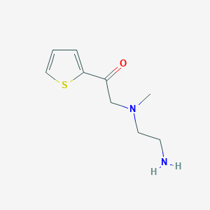 molecular formula C9H14N2OS B3233428 2-[(2-Amino-ethyl)-methyl-amino]-1-thiophen-2-yl-ethanone CAS No. 1353943-78-8