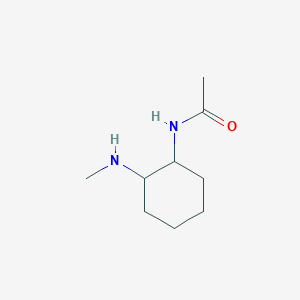 molecular formula C9H18N2O B3233448 N-(2-Methylamino-cyclohexyl)-acetamide CAS No. 1353944-18-9