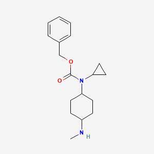 molecular formula C18H26N2O2 B3233464 Cyclopropyl-(4-methylamino-cyclohexyl)-carbamic acid benzyl ester CAS No. 1353944-52-1