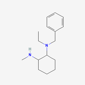 molecular formula C16H26N2 B3233469 N-Benzyl-N-ethyl-N'-methyl-cyclohexane-1,2-diamine CAS No. 1353944-63-4