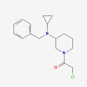 molecular formula C17H23ClN2O B3233471 1-[3-(Benzyl-cyclopropyl-amino)-piperidin-1-yl]-2-chloro-ethanone CAS No. 1353944-72-5