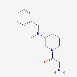 molecular formula C16H25N3O B3233472 2-Amino-1-[3-(benzyl-ethyl-amino)-piperidin-1-yl]-ethanone CAS No. 1353944-86-1