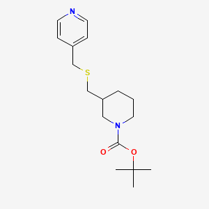 3-(Pyridin-4-ylmethylsulfanylmethyl)piperidine-1-carboxylic acid tert-butyl ester