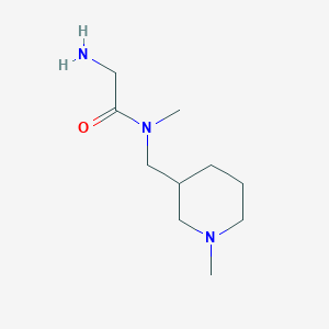 molecular formula C10H21N3O B3233478 2-Amino-N-methyl-N-(1-methyl-piperidin-3-ylmethyl)-acetamide CAS No. 1353945-07-9