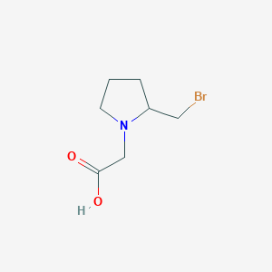 molecular formula C7H12BrNO2 B3233547 (2-Bromomethyl-pyrrolidin-1-yl)-acetic acid CAS No. 1353946-18-5