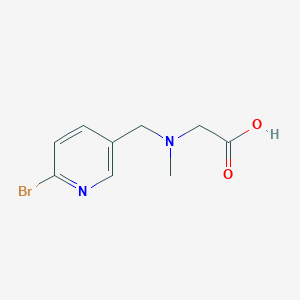 molecular formula C9H11BrN2O2 B3233570 [(6-Bromo-pyridin-3-ylmethyl)-methyl-amino]-acetic acid CAS No. 1353946-68-5