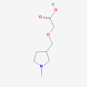 molecular formula C8H15NO3 B3233590 (1-Methyl-pyrrolidin-3-ylmethoxy)-acetic acid CAS No. 1353947-05-3