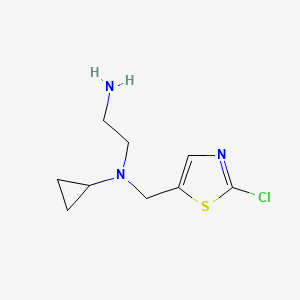 molecular formula C9H14ClN3S B3233610 N1-((2-Chlorothiazol-5-yl)methyl)-N1-cyclopropylethane-1,2-diamine CAS No. 1353947-43-9