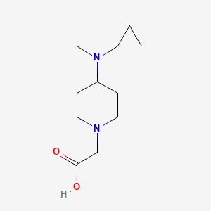molecular formula C11H20N2O2 B3233615 [4-(Cyclopropyl-methyl-amino)-piperidin-1-yl]-acetic acid CAS No. 1353947-63-3