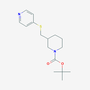 molecular formula C16H24N2O2S B3233641 3-(Pyridin-4-ylsulfanylmethyl)-piperidine-1-carboxylic acid tert-butyl ester CAS No. 1353947-93-9