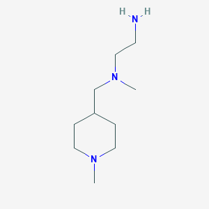 molecular formula C10H23N3 B3233651 N1-Methyl-N1-((1-methylpiperidin-4-yl)methyl)ethane-1,2-diamine CAS No. 1353948-21-6
