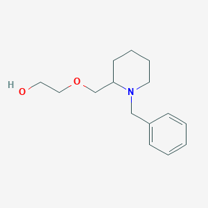 molecular formula C15H23NO2 B3233682 2-(1-Benzyl-piperidin-2-ylmethoxy)-ethanol CAS No. 1353951-91-3