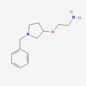molecular formula C13H20N2O B3233690 2-(1-Benzyl-pyrrolidin-3-yloxy)-ethylamine CAS No. 1353952-17-6