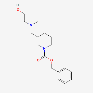 molecular formula C17H26N2O3 B3233723 3-{[(2-Hydroxy-ethyl)-methyl-amino]-methyl}-piperidine-1-carboxylic acid benzyl ester CAS No. 1353953-07-7