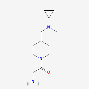 molecular formula C12H23N3O B3233777 2-Amino-1-{4-[(cyclopropyl-methyl-amino)-methyl]-piperidin-1-yl}-ethanone CAS No. 1353954-32-1