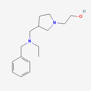 molecular formula C16H26N2O B3233810 2-{3-[(Benzyl-ethyl-amino)-methyl]-pyrrolidin-1-yl}-ethanol CAS No. 1353954-73-0