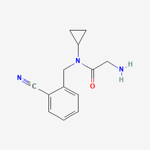 molecular formula C13H15N3O B3233836 2-Amino-N-(2-cyano-benzyl)-N-cyclopropyl-acetamide CAS No. 1353955-15-3