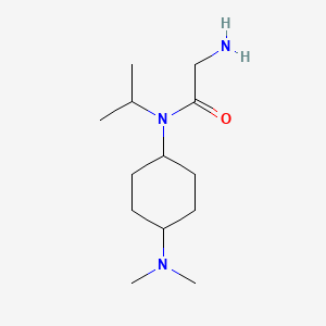 molecular formula C13H27N3O B3233852 2-Amino-N-(4-dimethylamino-cyclohexyl)-N-isopropyl-acetamide CAS No. 1353955-58-4