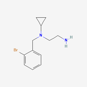 molecular formula C12H17BrN2 B3233863 N1-(2-bromobenzyl)-N1-cyclopropylethane-1,2-diamine CAS No. 1353955-81-3