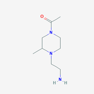 molecular formula C9H19N3O B3233878 1-[4-(2-Amino-ethyl)-3-methyl-piperazin-1-yl]-ethanone CAS No. 1353956-52-1