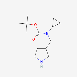 molecular formula C13H24N2O2 B3233891 Cyclopropyl-pyrrolidin-3-ylmethyl-carbamic acid tert-butyl ester CAS No. 1353957-16-0