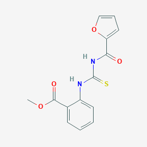 molecular formula C14H12N2O4S B323390 Methyl 2-{[(2-furoylamino)carbonothioyl]amino}benzoate 