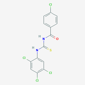 molecular formula C14H8Cl4N2OS B323391 4-chloro-N-[(2,4,5-trichlorophenyl)carbamothioyl]benzamide 