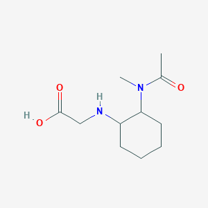 molecular formula C11H20N2O3 B3233910 [2-(Acetyl-methyl-amino)-cyclohexylamino]-acetic acid CAS No. 1353958-21-0