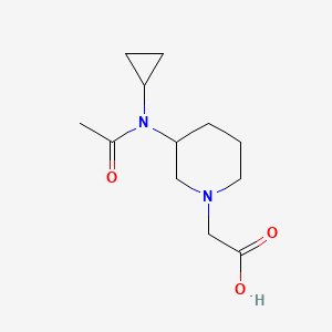molecular formula C12H20N2O3 B3233919 [3-(Acetyl-cyclopropyl-amino)-piperidin-1-yl]-acetic acid CAS No. 1353958-33-4