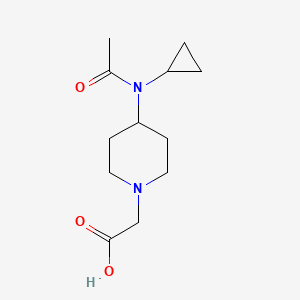 molecular formula C12H20N2O3 B3233923 [4-(Acetyl-cyclopropyl-amino)-piperidin-1-yl]-acetic acid CAS No. 1353958-36-7